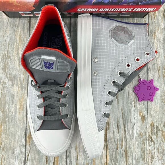 Converse x Transformers Chuck Taylor All Star Decepticons Limited Edition Size 8 - Picture 3 of 16